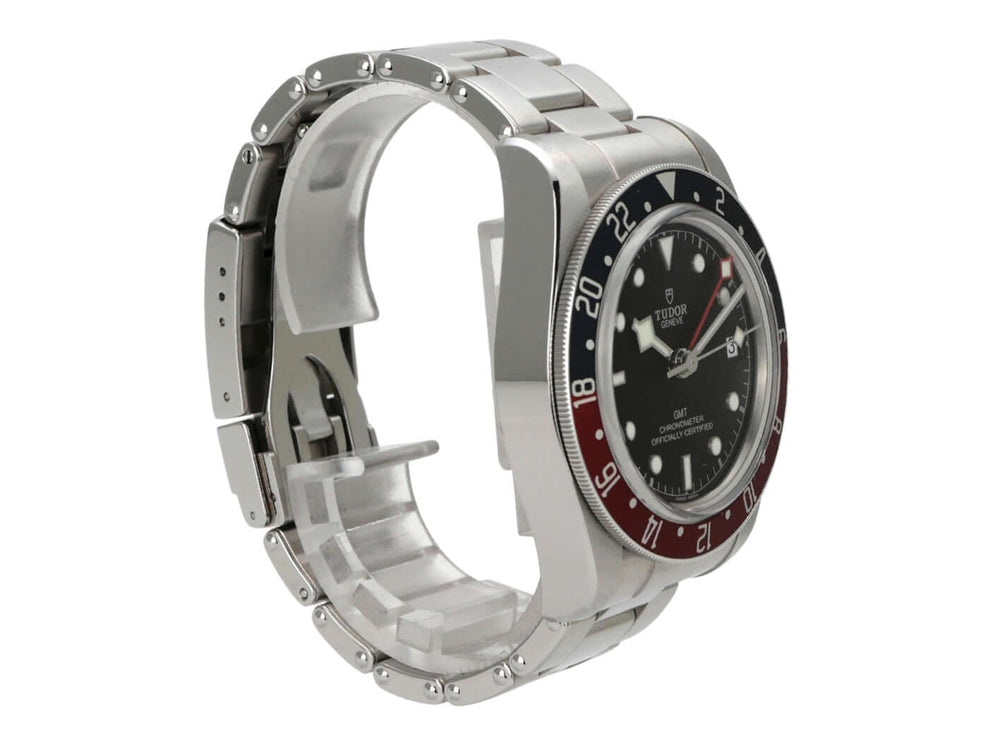 Tudor Black Bay GMT M79830RB-0001 Edelstahlarmband mit schwarzem Zifferblatt und drehbarer Lünette