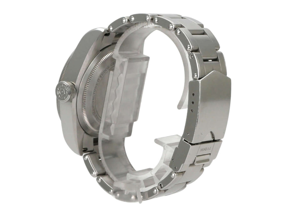 Tudor Black Bay GMT M79830RB-0001 Edelstahlgehäuse und Band mit Sicherheitsfaltschließe detailaufnahme