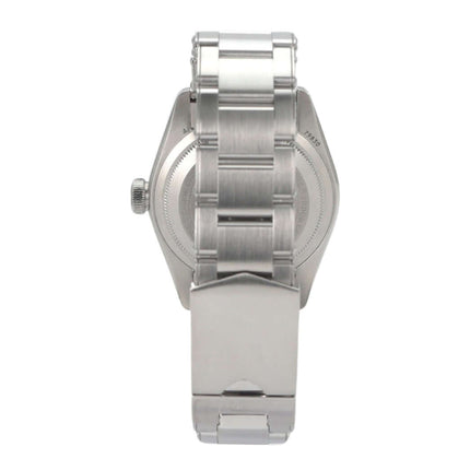 Rückseite der Tudor Black Bay GMT Armbanduhren Edelstahlband mit Sicherheitsfaltschließe.