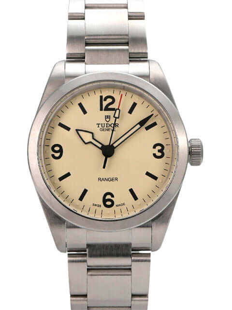 Tudor Ranger M79930-0007 Uhr mit beigem Zifferblatt und Edelstahlarmband, Automatikwerk und 70 Stunden Gangreserve.