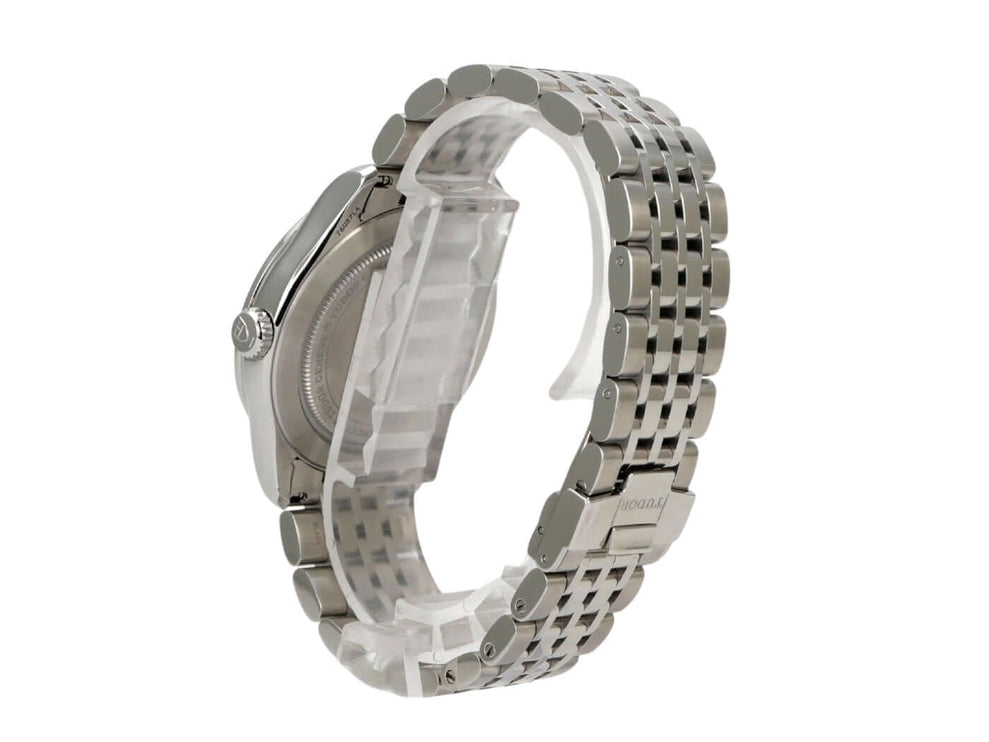 Tudor 1926 Ref. M91450-0011 Edelstahlarmband und Gehäuseansicht von der Seite.