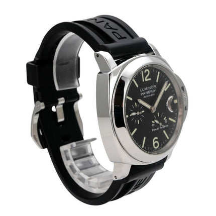 Panerai Luminor Power Reserve 44 mm PAM00090 Uhr mit schwarzem Kautschukband und Edelstahlgehäuse