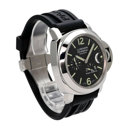 Panerai Luminor Power Reserve 44 mm PAM00090 mit schwarzem Kautschukband und fluoreszierenden Ziffern