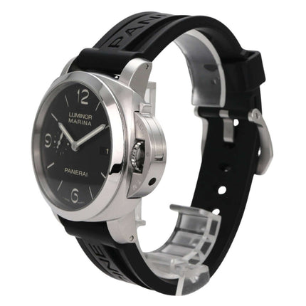 Panerai Luminor 1950 Marina Automatik 3 Days PAM00312, Edelstahl, schwarzes Zifferblatt, 44 mm