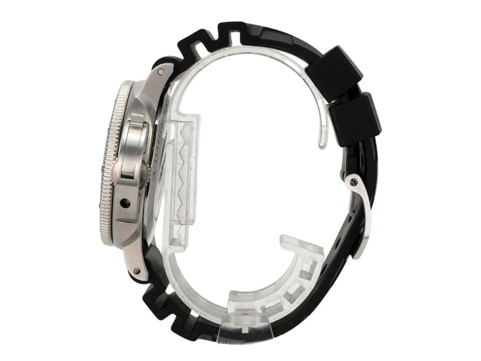 Panerai Luminor Submersible Automatic 42 PAM00973 seitliche Ansicht des Uhrengehäuses mit Kautschukband