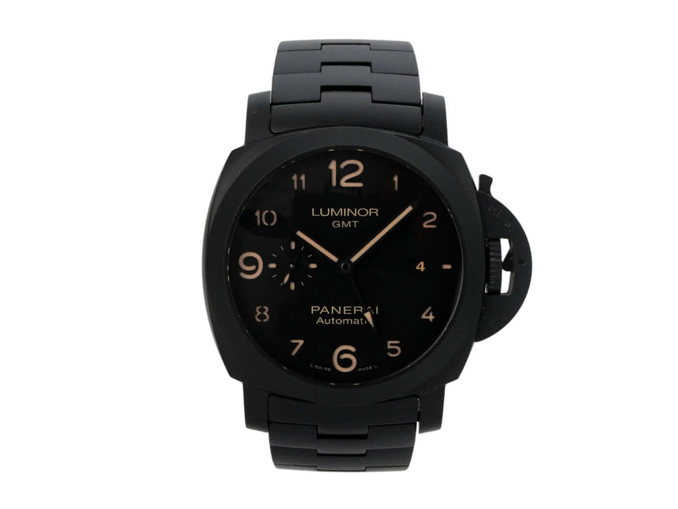 Panerai Luminor 1950 3 Days GMT Automatic Tuttonero PAM01438 schwarze Keramikuhr mit GMT-Funktion