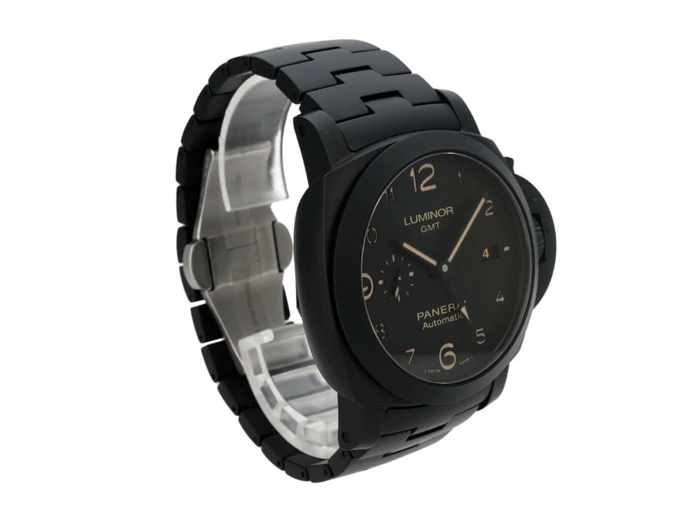 Panerai Luminor 1950 3 Days GMT Automatic Tuttonero PAM01438 schwarze Keramikuhr mit GMT und Automatikwerk
