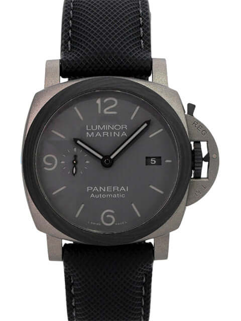 Panerai Luminor Marina 44 TuttoGrigio PAM01662 Titanuhr mit grauem Zifferblatt, Carbotech-Lünette und schwarzem Textilarmband