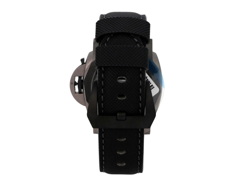 Panerai Luminor Marina 44 TuttoGrigio PAM01662, Titan, Carbotech-Lünette, schwarzes Textilarmband, graues Zifferblatt