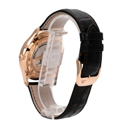 Jaeger-LeCoultre Master Ultra Thin Reserve de Marche Rotgold Q1372520 mit braunem Alligatorlederband