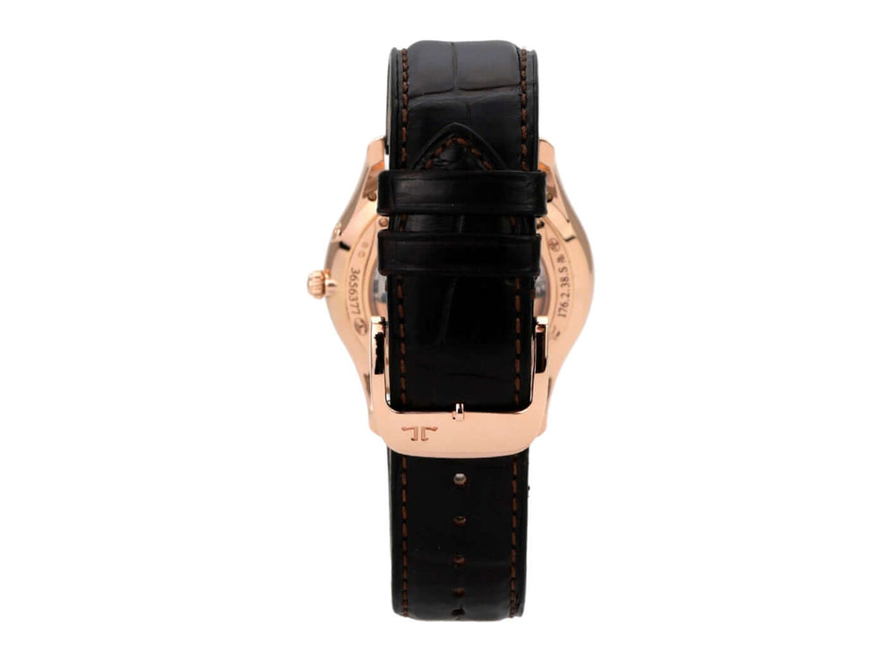 Jaeger-LeCoultre Master Ultra Thin Reserve de Marche Rotgold Q1372520 mit braunem Alligatorlederband