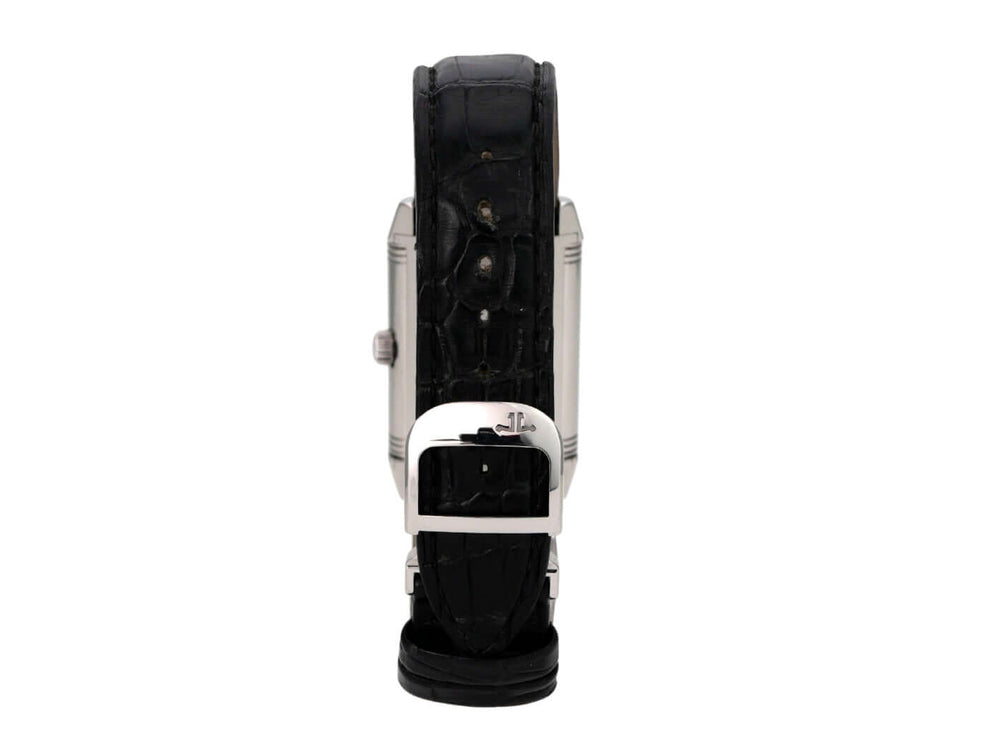 Jaeger-LeCoultre Reverso Grande Taille Q2708411, Edelstahlgehäuse, schwarzes Lederarmband und Doppelfaltschließe