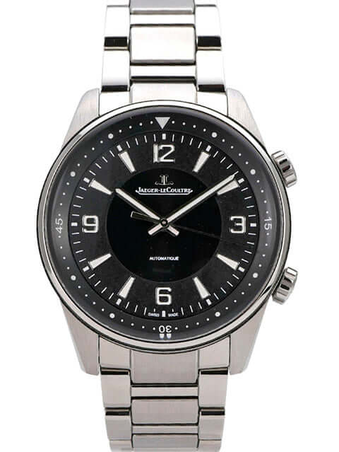 Jaeger-LeCoultre Polaris Automatic Q9008170 Armbanduhr mit schwarzem Zifferblatt und Edelstahlarmband