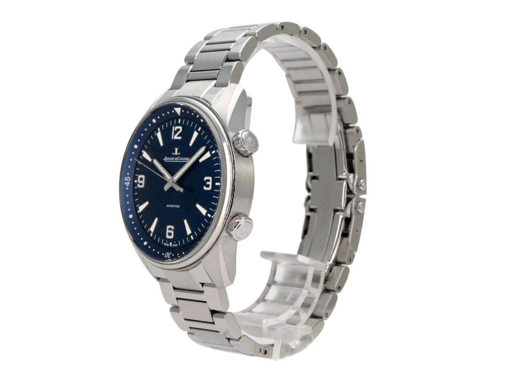 Jaeger-LeCoultre Polaris Automatic Q9008180 Uhr aus Edelstahl mit blauem Zifferblatt und Automatikwerk