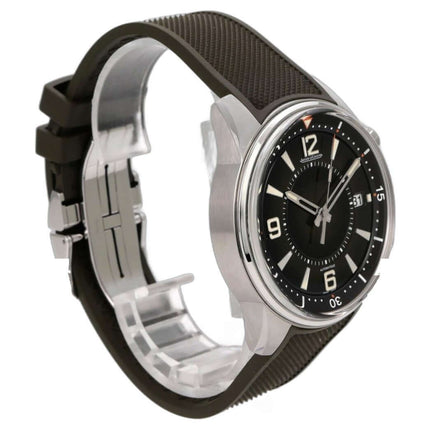 Jaeger-LeCoultre Polaris Date Q906863J, grüne Automatikuhr aus Edelstahl mit Kautschukband und Datum