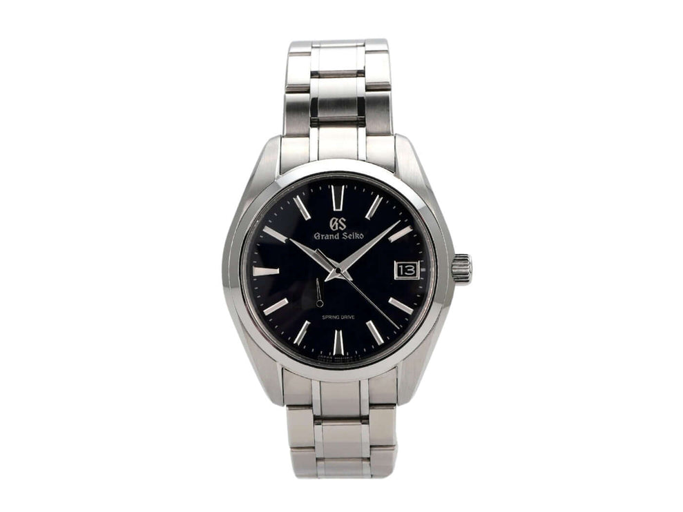 Grand Seiko Heritage Spring Drive 41 SBGA469G, Edelstahl, blaues Zifferblatt, polierte Lünette, Automatikwerk, elegant.