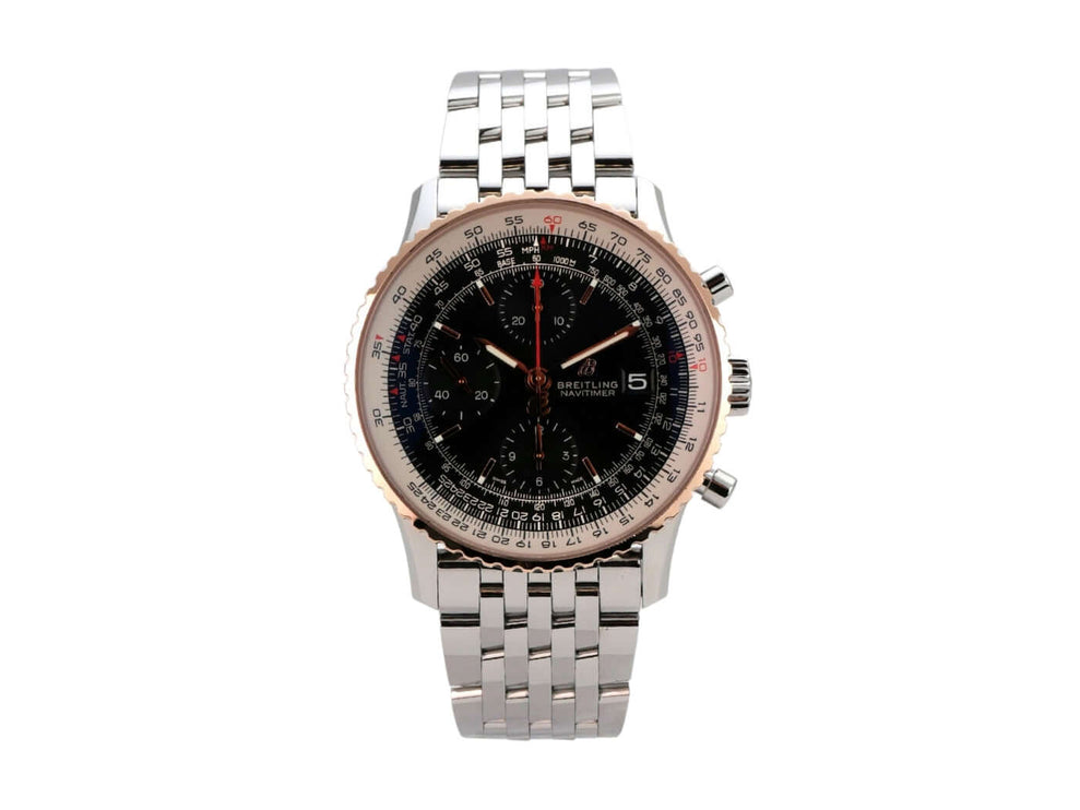 Breitling Navitimer 1 Chronograph 41 U13324211B1A1 - Detailansicht der Rotgold Lünette und drehbare Funktion
