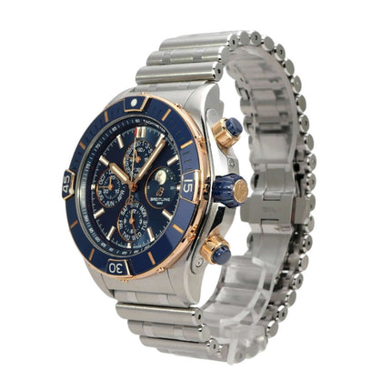 Breitling Super Chronomat 44 Four-Year Calendar U19320161C1U1 mit blauem Zifferblatt und Edelstahl/Rotgold Armband.