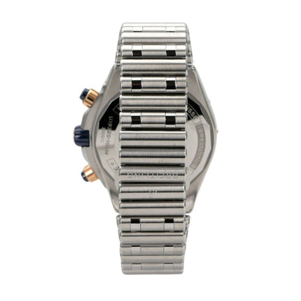 Breitling Super Chronomat 44 Four-Year Calendar U19320161C1U1 mit Edelstahlarmband und chronographischer Rückansicht.