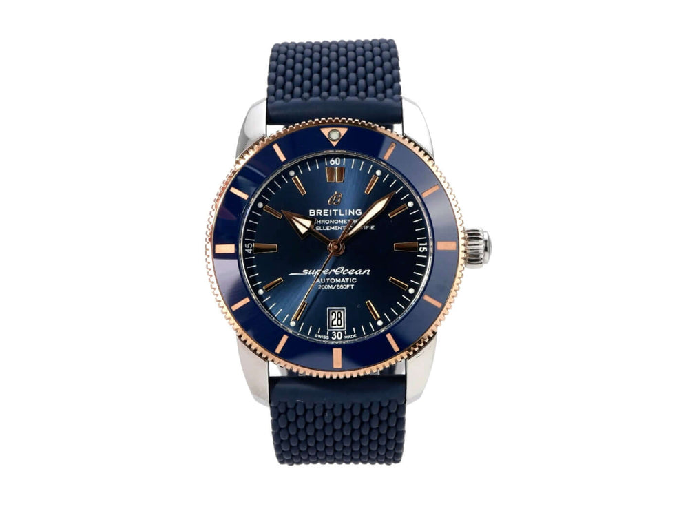 Breitling Superocean Heritage II B20 Automatic 42 UB2010161C1S1 mit blauem Zifferblatt und Kautschukband