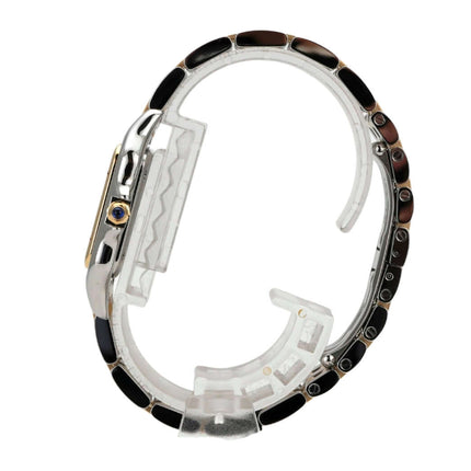 Detailansicht des Armbands der Cartier Panthère de Cartier W2PN0014 aus Edelstahl und Gelbgold.