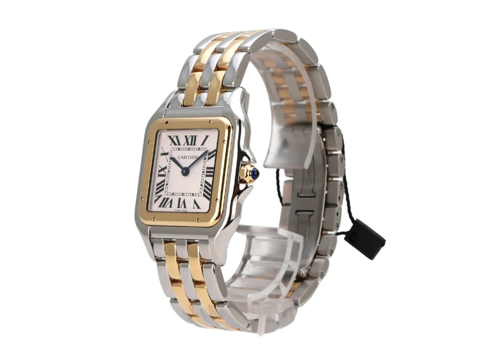 Cartier Panthere de Cartier Edelstahl Gelbgold W2PN0016 - Das Armband aus Edelstahl und Gelbgold mit Faltschließe, stilvolles Design und hohe Handwerkskunst.