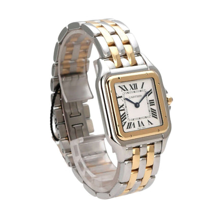 Cartier Panthere de Cartier Edelstahl Gelbgold W2PN0016 - Polierte Gelbgold-Lünette, die dem Uhrendesign einen luxuriösen Touch verleiht.