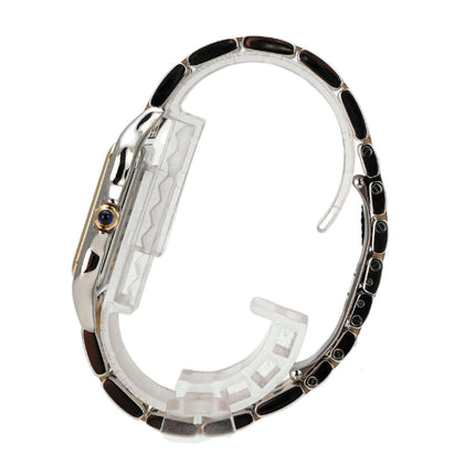 Cartier Panthere de Cartier Edelstahl Gelbgold W2PN0016 - Gesamtansicht der Uhr, die die Größe von 31 x 42 mm und den edlen Stil zeigt.