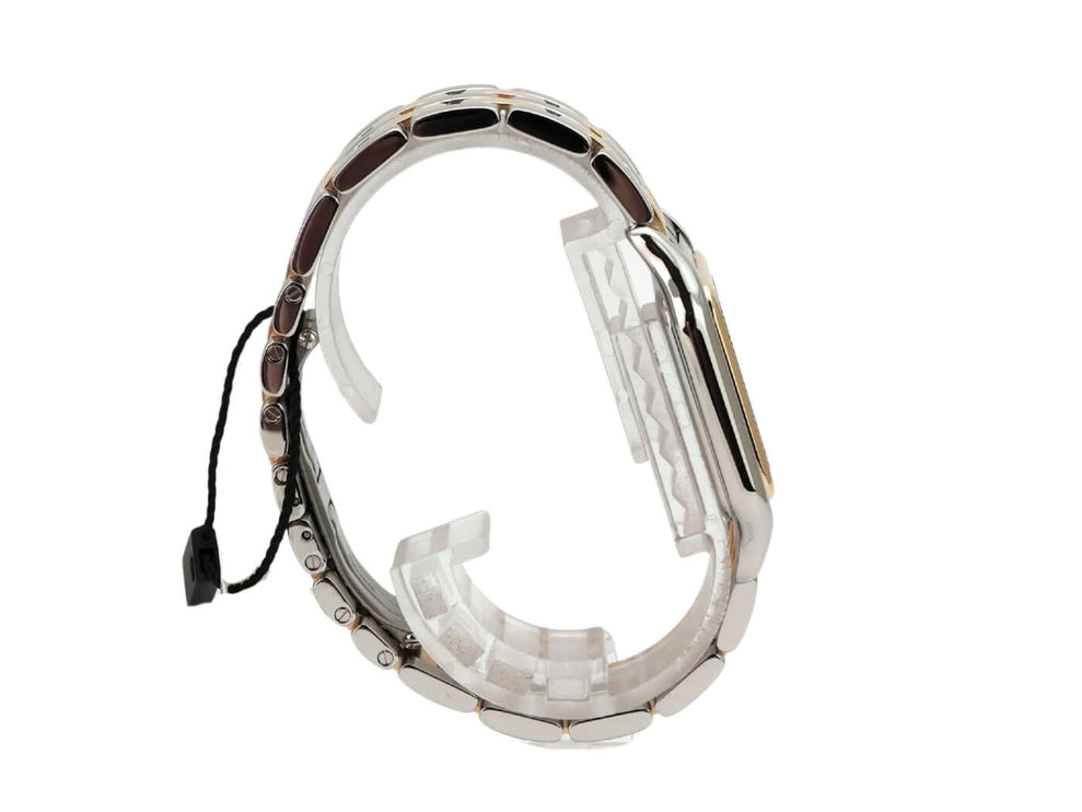 Cartier Panthere de Cartier Edelstahl Gelbgold W2PN0016 - Blick auf den verschraubten Edelstahlboden für maximale Wasserdichtigkeit.