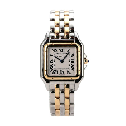 Cartier Panthere de Cartier Edelstahl Gelbgold W2PN0019 Uhr mit poliertem Edelstahl und Gelbgold Armband.