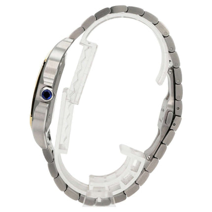 Cartier Santos de Cartier W2SA0009 Edelstahl Gelbgold großes Modell, luxuriöse Herrenuhr mit Automatikwerk