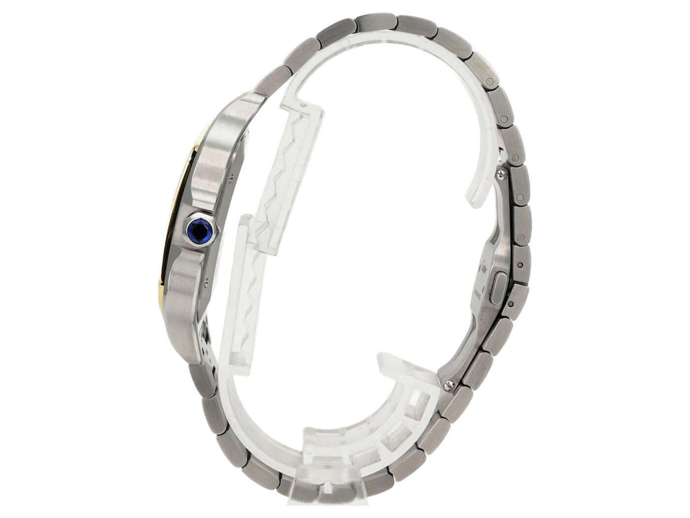 Cartier Santos de Cartier W2SA0009 Edelstahl Gelbgold großes Modell, luxuriöse Herrenuhr mit Automatikwerk
