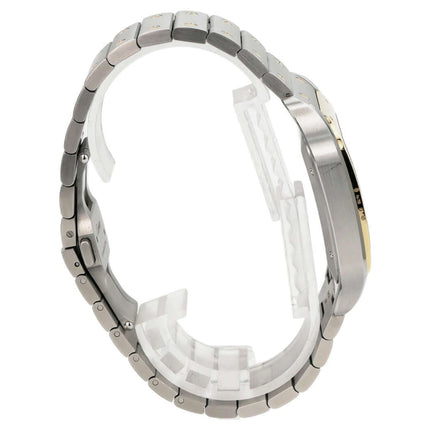 Cartier Santos de Cartier W2SA0009 Edelstahl Gelbgold großes Modell, Luxusarmbanduhr mit Quickswitch