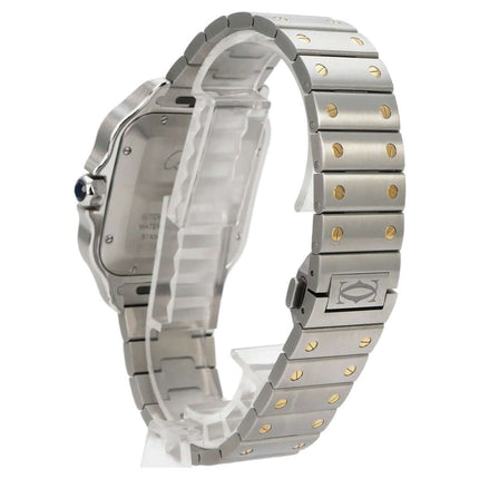 Cartier Santos de Cartier W2SA0009 Edelstahl Gelbgold großes Modell mit Edelstahl-Gelbgold-Armband und Automatikwerk