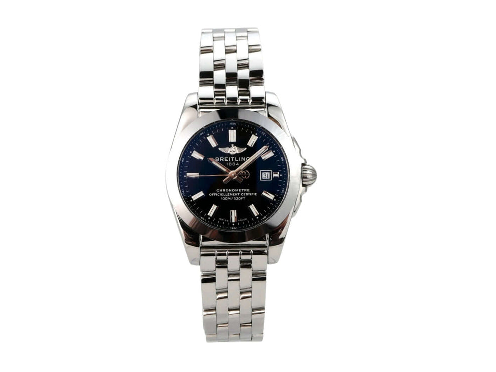 Breitling Galactic 29 W72348121B2A1 Uhr aus Edelstahl mit schwarzem Zifferblatt und Chronometer-Funktion