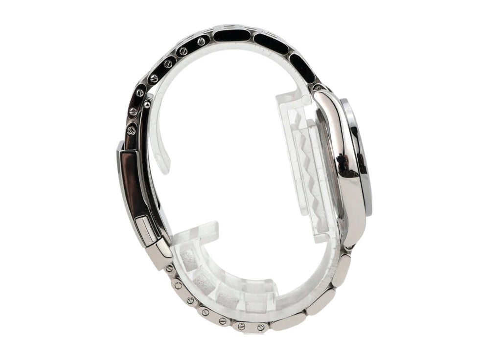 Breitling Galactic 29 W72348121B2A1 seitliche Ansicht der polierten Edelstahl-Uhr mit Faltschließe.