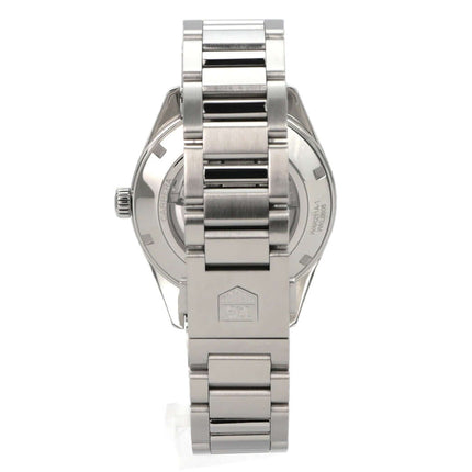 TAG Heuer Carrera Automatik Calibre 5 WAR211A.BA0782 Edelstahlarmband und Gehäuse, Rückseite