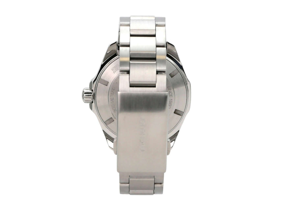 TAG Heuer Aquaracer Calibre 7 WAY201F.BA0927 Twin-Time Uhr aus Edelstahl mit satiniertem Armband.