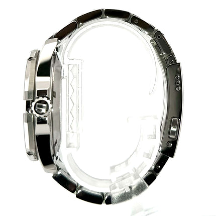 Seitenansicht der TAG Heuer Aquaracer 300M Calibre 5 Automatik 41 mm mit Edelstahlgehäuse und -band, Ref. WAY211A.BA0928.