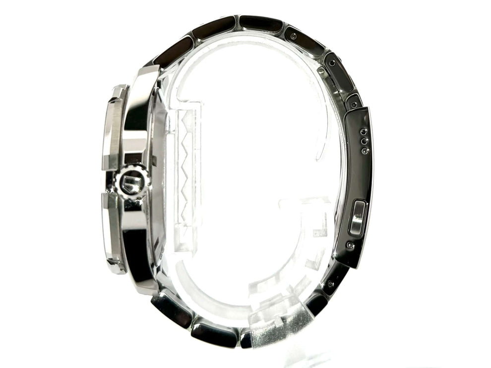 Seitenansicht der TAG Heuer Aquaracer 300M Calibre 5 Automatik 41 mm mit Edelstahlgehäuse und -band, Ref. WAY211A.BA0928.