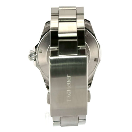 Rückansicht TAG Heuer Aquaracer 300M Calibre 5 Automatik 41 Edelstahl-Armband und Faltschließe