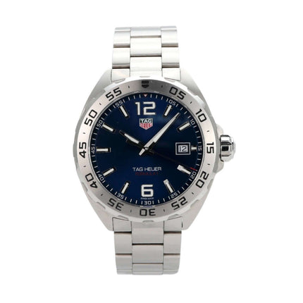 TAG Heuer Formula 1 WAZ1118.BA0875 Uhr mit blauem Zifferblatt und Edelstahlarmband, 41 mm, Gebraucht, sehr guter Zustand, 2021
