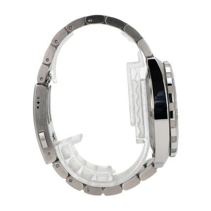 TAG Heuer Formula 1 WAZ1118.BA0875, Edelstahlgehäuse, 41 mm, silbernes Armband mit Faltschließe, seitliche Ansicht.