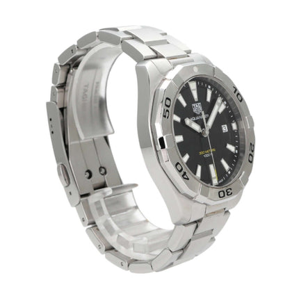 TAG Heuer Aquaracer 300M Quarz 41 WBD1110.BA0928 mit Edelstahlgehäuse und schwarzem Zifferblatt