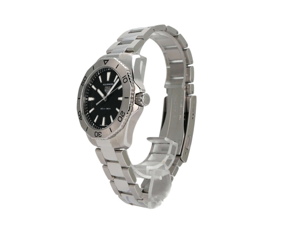 TAG Heuer Aquaracer Professional 200 WBP1110.BA0627, Edelstahlgehäuse, schwarzes Zifferblatt, drehbare Lünette.