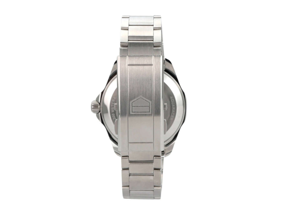 TAG Heuer Aquaracer Professional 300 Date WBP201C.BA0632, seitliche Ansicht des Edelstahlgehäuses mit Band.