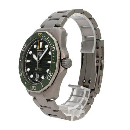 TAG Heuer Aquaracer Professional 300 Date WBP208B.BF0631 Titanuhr mit grünem Zifferblatt und Keramiklünette