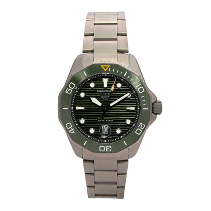 TAG Heuer Aquaracer Professional 300 Date WBP208B.BF0631 mit grünem Zifferblatt und Titanarmband