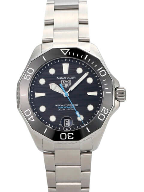 TAG Heuer Aquaracer Professional 300 Date WBP5110.BA0013, Edelstahlgehäuse, schwarzes Zifferblatt, Automatikwerk.