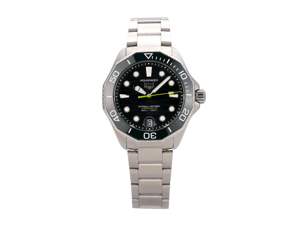 TAG Heuer Aquaracer Professional 300 Date WBP5116.BA0013, Edelstahlgehäuse, schwarzes Zifferblatt, Automatikwerk, 42 mm.